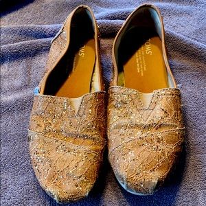 Women’s Tom’s Sparkle slip ons!!!  WOW!!!